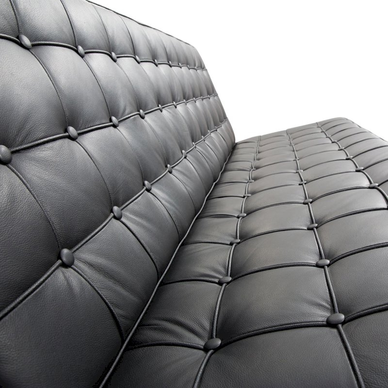 Black Barcelona Style Sofa