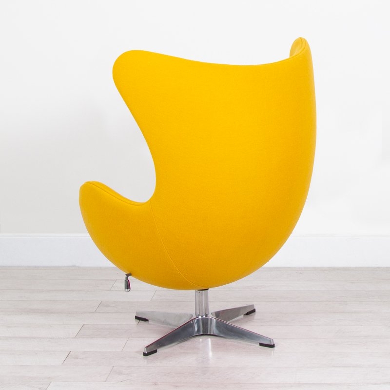 Yellow Fabric Egg Chair