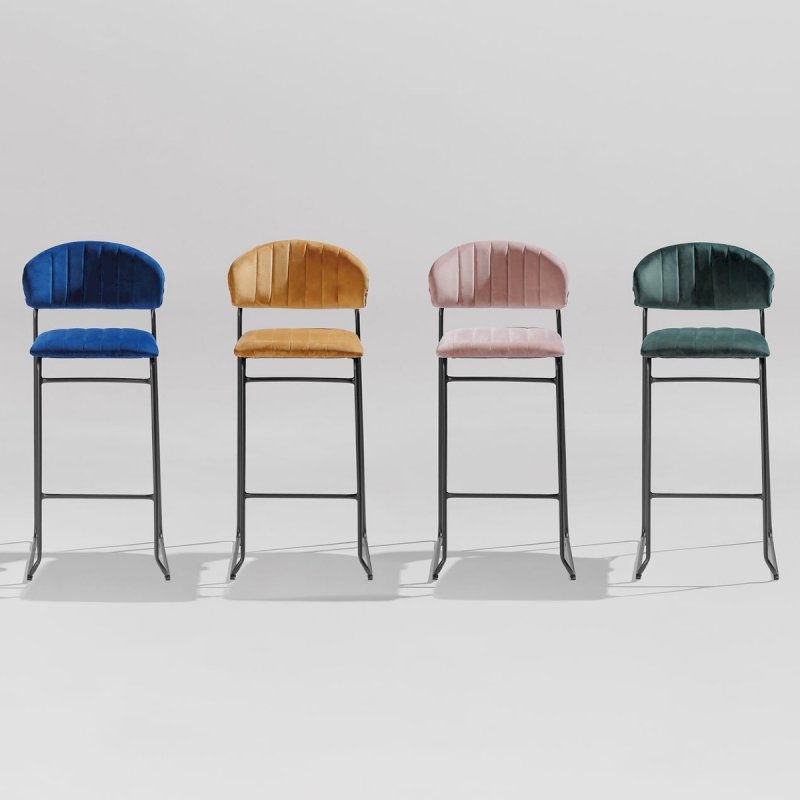 Ski Bar Stool - Gold