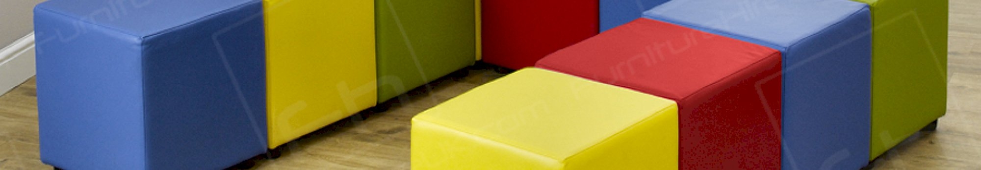 coloured cube seats