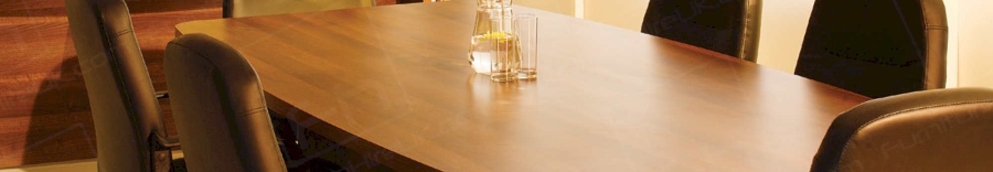 executive boardroom table with cantilever chairs