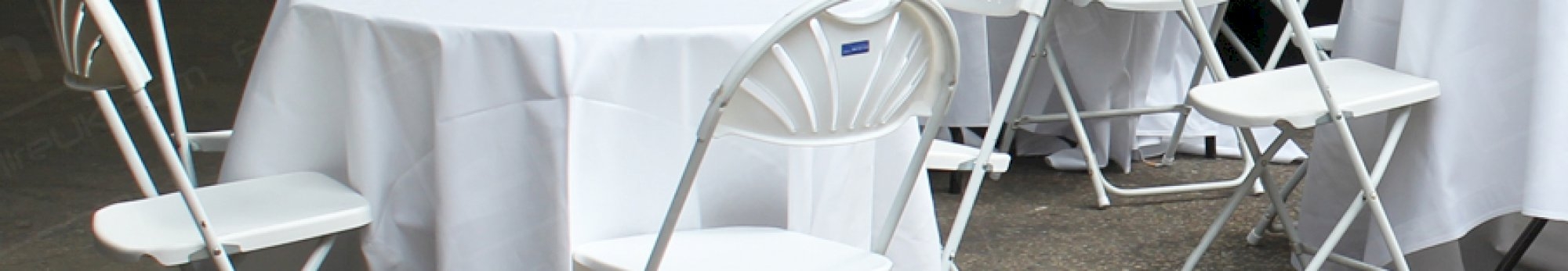 outdoor event and folding chairs