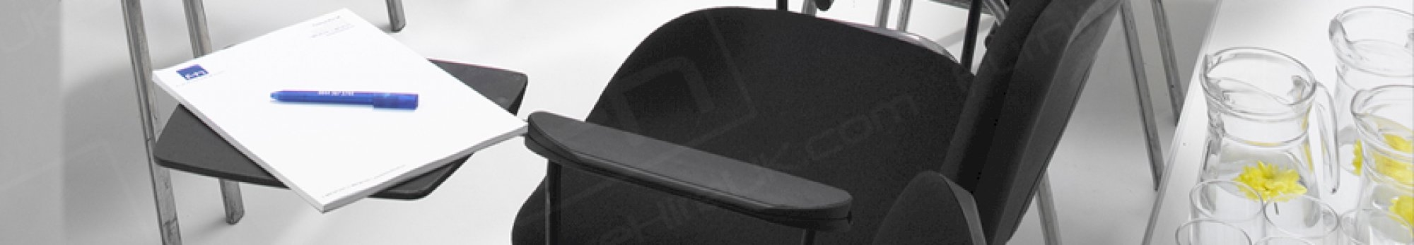 black lecture chairs