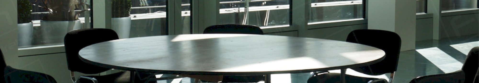 round banquet table and stacking chairs