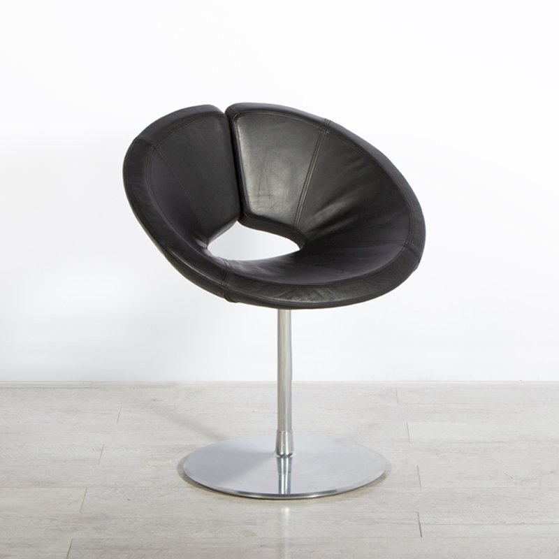 Black Leather Little Apollo Chair