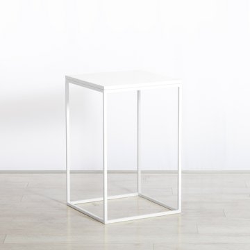 Box Frame Medium Table White 460 x 460 x 720h Box Frame Medium Table White 460 x 460 x 720h