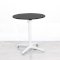 700mm Black Round Bistro Table - White Frame