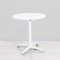 700mm White Round Bistro Table - White Frame