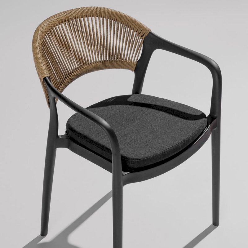 Black Loop Stacking Chair