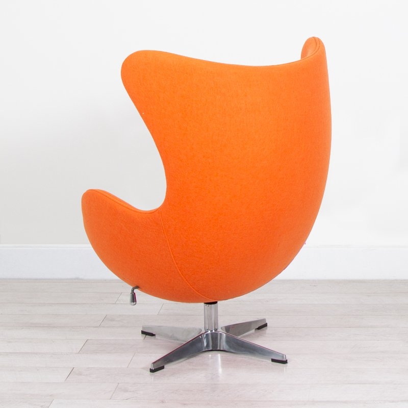 Orange Fabric Egg Chair