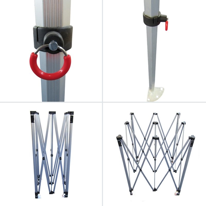 Black Popup Marquee With Sides 3x3m