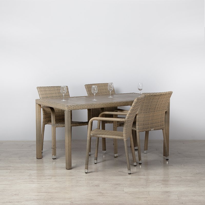 Ascot Rattan Set for 4