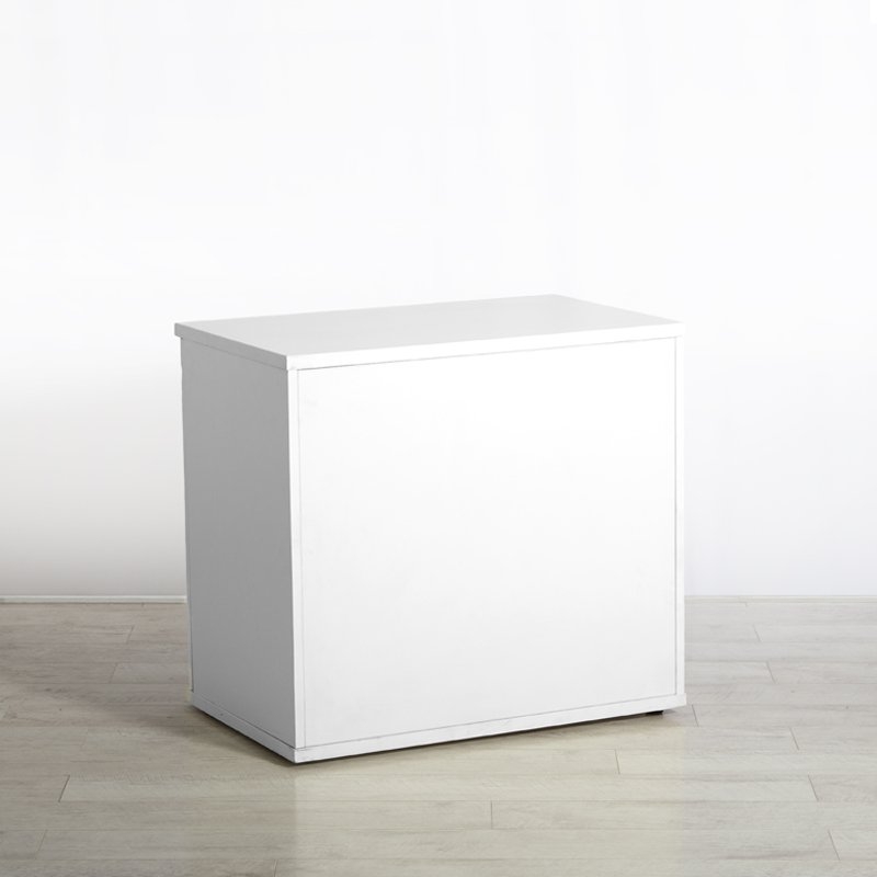 720h Lockable Cupboard - White