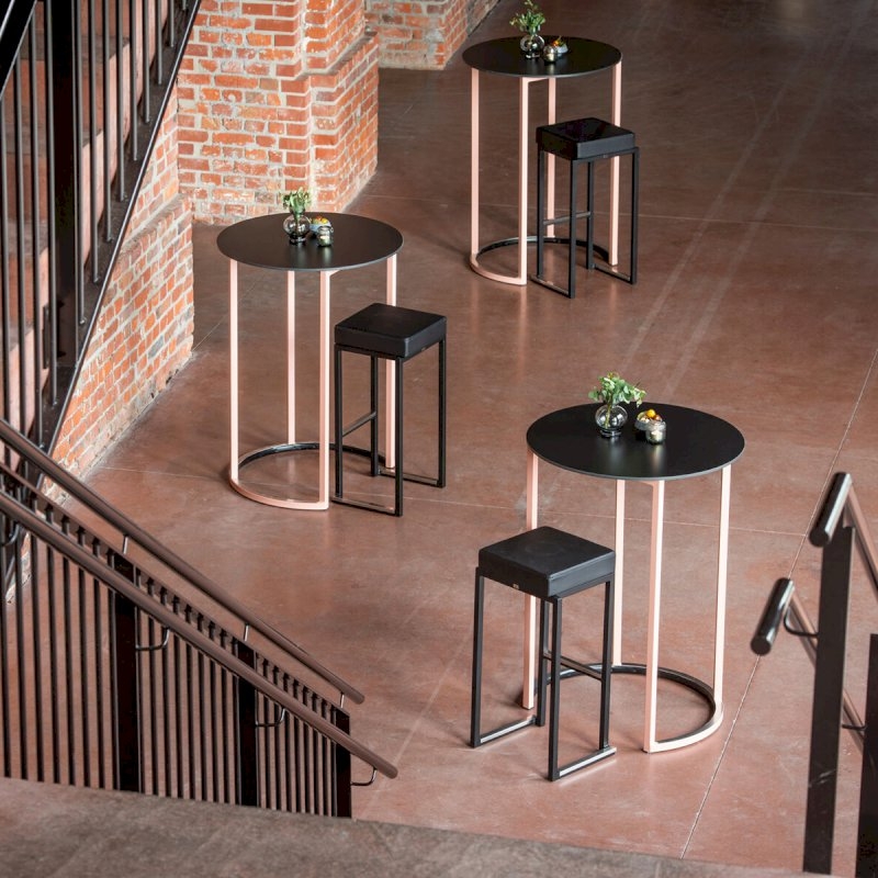 Nevada Curved Box Frame Table - White